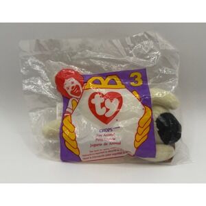 Ty Teenie Beanie Baby Chops the Lamb #3 1996 McDonalds Happy Meal Toy NIB